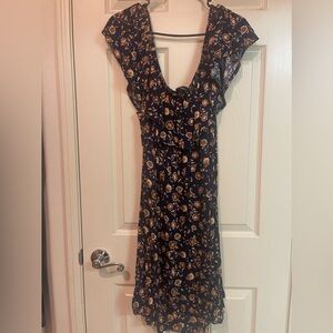 Off the shoulder cute flowy flower dress